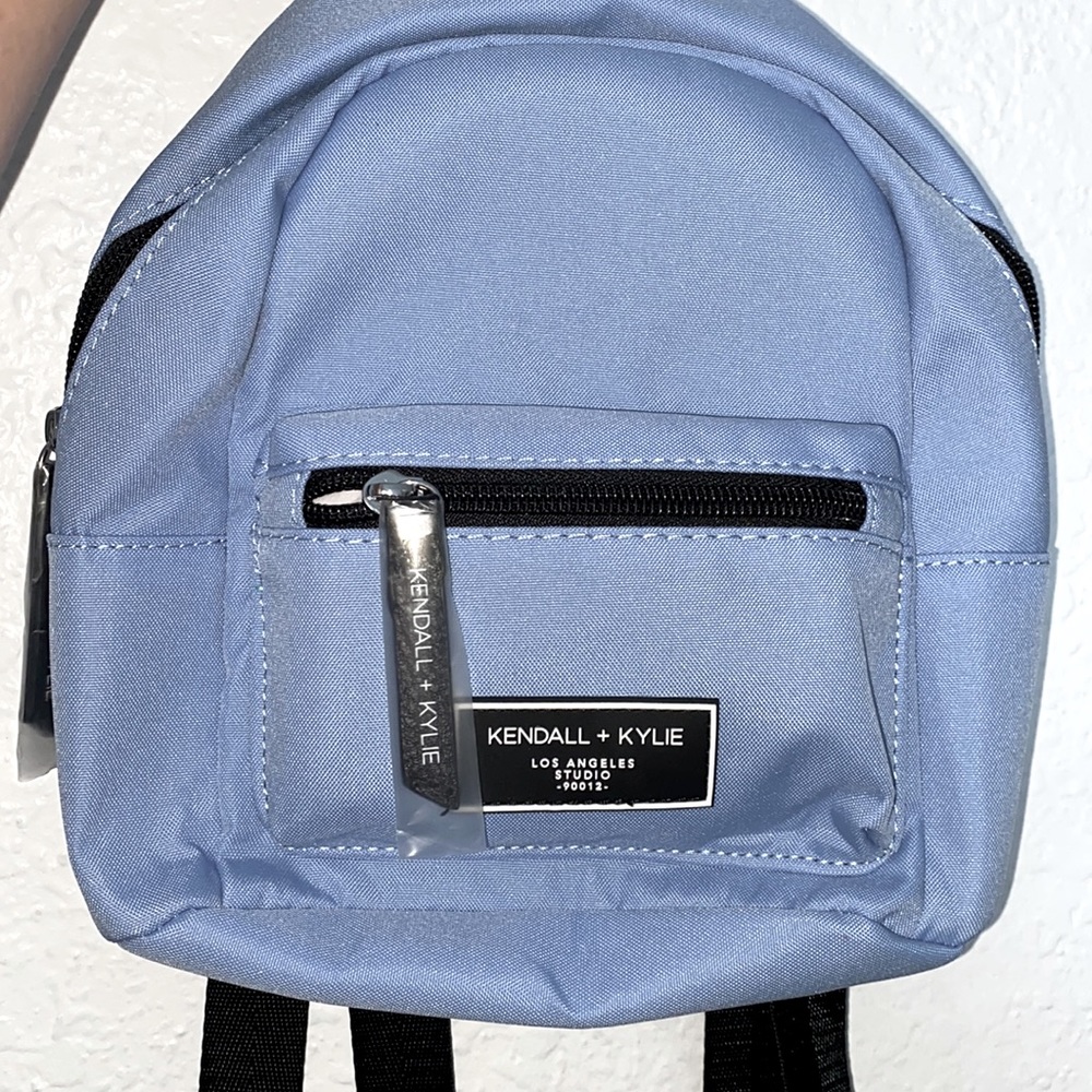 -SOLD—Kendall & Kylie light Blue mini backpack